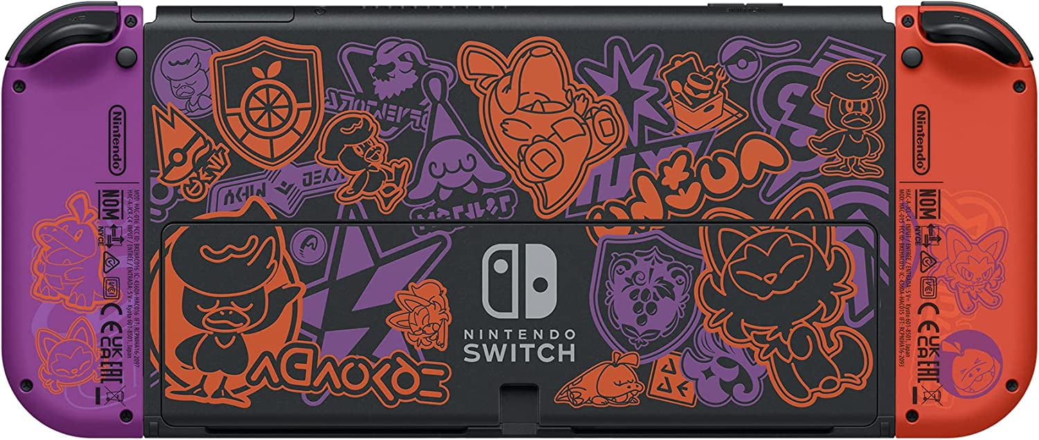 Nintendo Switch OLED Model: Pokémon Scarlet & Violet Edition, Bundle with  Cefesfy 64GB Micro SD Card 