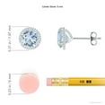 thumbnail image 2 of ANGARA Natural 1.44 ct Aquamarine Martini Stud Earrings in 925 Sterling Silver for Women (Size-6mm) | March Birthstone, Anniversary, Jewelry Gift for Women | Natural Aquamarine Earrings, 2 of 8