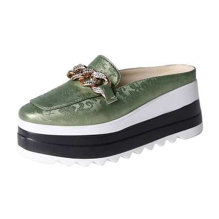 

Jungdeepe Women s Summer Fashion Baotou Leather Platform Sandals Casual Shower Sandals Women Flowers Womens Support Sandals Size 9 Wedges Womens Fluff Yeah Slide Sandal Women Sparkly Sandals