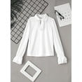 thumbnail image 3 of RUNQHUI Kids Boys Medieval Pirate Shirt Viking Renaissance Ruffle Halloween Cosplay Costume Scottish Tops White XS, 3 of 4