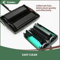 thumbnail image 6 of Eyliden New Upgrade Manual Carpet Sweeper with Extra Replaceable Roller Brush, L size, Green, 6 of 7