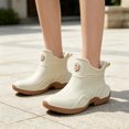 thumbnail image 2 of Willtoo Mens Short Ankle Rain Boots Waterproof Slip‑On Garden Shoes Non‑Slip Soft Thick Sole Lightweight Durable Outdoor Work Boots, 2 of 6