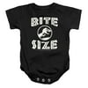 Jurassic Park Bite Size Infant Snapsuit Romper Black 12Mos