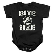 Jurassic Park Bite Size Infant Snapsuit Romper Black 24Mos