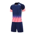 thumbnail image 1 of BOBOGOJP Ensemble à Manches Courtes pour Garçons, T-Shirt à Col Rond et Shorts, Séchage Rapide, Survêtement Décontracté, Ensemble 2 Pcs pour Enfant (9-10 Ans, T), 1 of 2