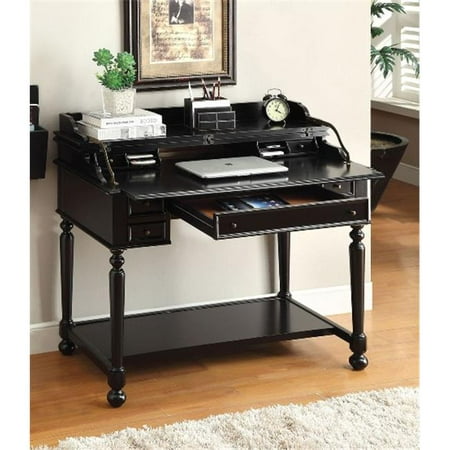 Furniture Of America Idf Dk6223bk Lexden Secretary Desk With Fold