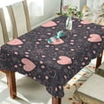 thumbnail image 4 of GZHJMY Valentine's Day Love Heart Tablecloth, Rectangle Waterproof Washable Polyester Table Cover for Picnic Dinner Holiday Party Decor, 60 x 60 Inch, 4 of 7
