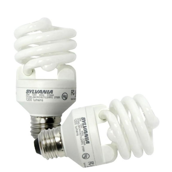 Sylvania Living Spaces 20-Watt CFL Bulb, Medium Base
