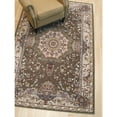 thumbnail image 4 of EORC Brown Machine-made Polypropylene Traditional Tabriz Medallion Rug, 4'11 x 7' 7, 4 of 5
