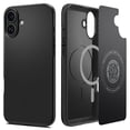 thumbnail image 1 of Funda iPhone 16 Spigen Negro MagFit de Ajuste Fino diseñada para Apple, 1 of 8
