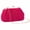 Hot Pink, variant on Women's Faux Fur Clutch Pearl Beaded Handle Removable Chain Crossbody Evening Handbag Light Pink