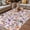 Purple, variant on Watercolor Floral Outdoor Rug for Patio/Deck/Porch, Non-Slip Large Area Rug 6 x 9 Ft, Spring Flowers Plants Modern Rustic Indoor Outdoor Rugs Washable Area Rugs, Reversible Camping Rug Carpet Runner