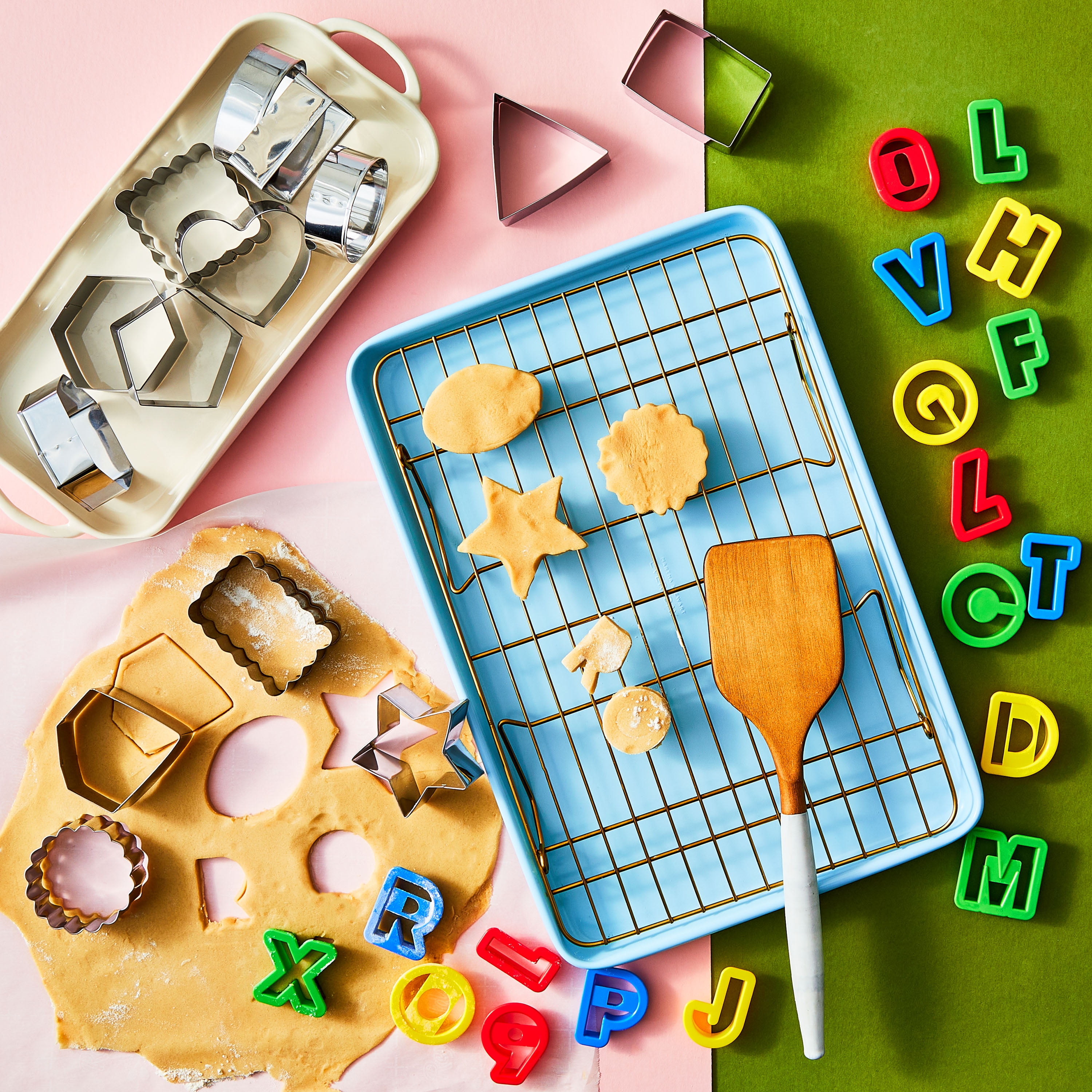 LA Cutz lovers アルファベット 数字 カッティングダイ Way To Celebrate Alphabet and Number Plastic Cookie Cutter Set 36
