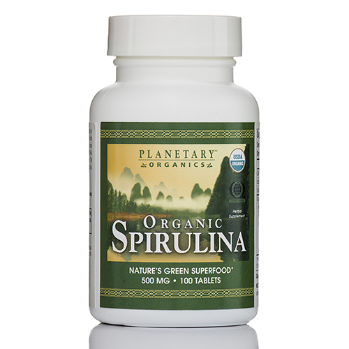 Organic Spirulina 500 mg 100 Tablets by Herbals