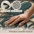 thumbnail image 6 of ODIKA 2'x3' Washable Throw Rug Non-Slip, Low Profile, Flatwoven, Easy Care Octopus Koi Pirate Creature Maritime Motif Symmetrical Cartoon for Hallway, Study Room, 6 of 7