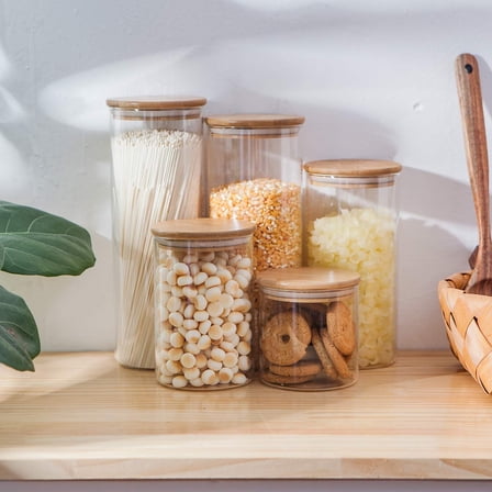 Food Storage Glass Container Set (5-Piece Set)