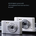 thumbnail image 2 of Cámara Digital 4K Fotografía HD Viajes Selfie Camara 2.4 Pulgadas Selfie Mini Retro Cam Rosa, 2 of 5