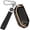 Gold Border - Black, variant on Key Fob Cover Compatible with Kia Telluride Sorento K4 K5 EV5 EV9 Carnival Sportage GT-Line 2023-2026 Soft TPU Leather Full Protection Smart Key Keychain Case Holder Protector,Gold Border - Black