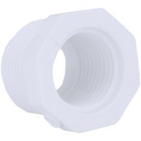 Charlotte Pipe PVC Schedule 40 Reducer Bushing - 2" x 1" White