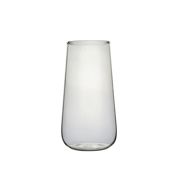 Vaso de vidrio transparente Vasos de vidrio de borosilicato alto Sencillos para cumpleaños Bodas alto 500ml
