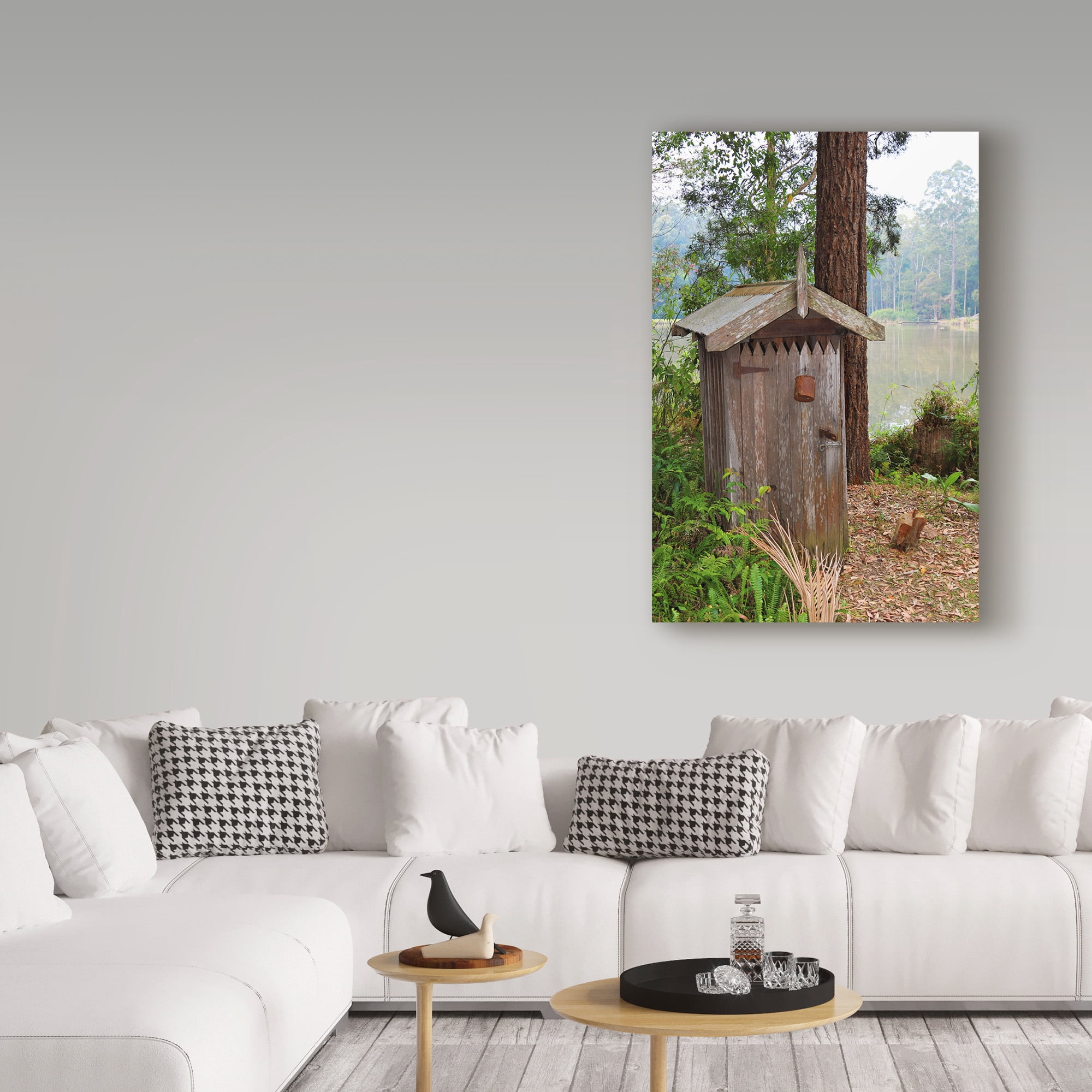Trademark Fine Art 'Outhouse' Canvas Art by Incredi