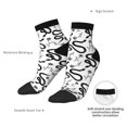 thumbnail image 4 of Bingfone Hand Drawn Snake Design Patterned Men's Women's Casual Cotton Socks, 4 of 5