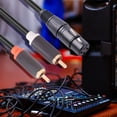 thumbnail image 5 of Cable Audio XLR A Doble RCA Adaptador Estéreo Antiblindaje (1m), 5 of 5