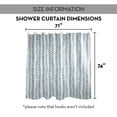 thumbnail image 7 of Creative Products Blue Modern Herringbone 71x74 Shower Curtain, 7 of 7
