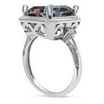thumbnail image 2 of SuperJeweler 5 Carat Mystic Topaz and Halo Diamond Ring For Women, 2 of 6