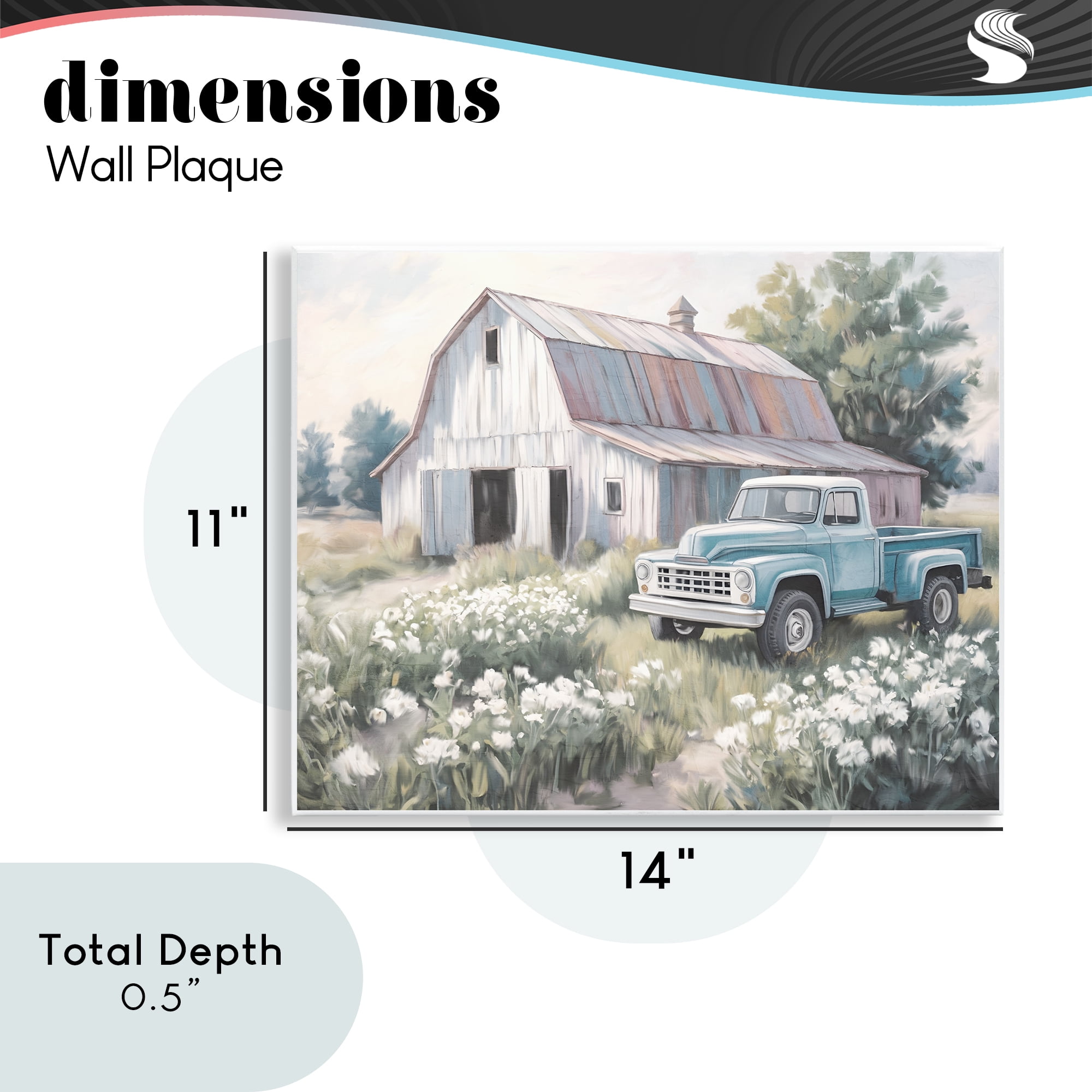 Stupell Industries Pastoral Farm Dreams Wall Plaque Art, design by Kim Allen