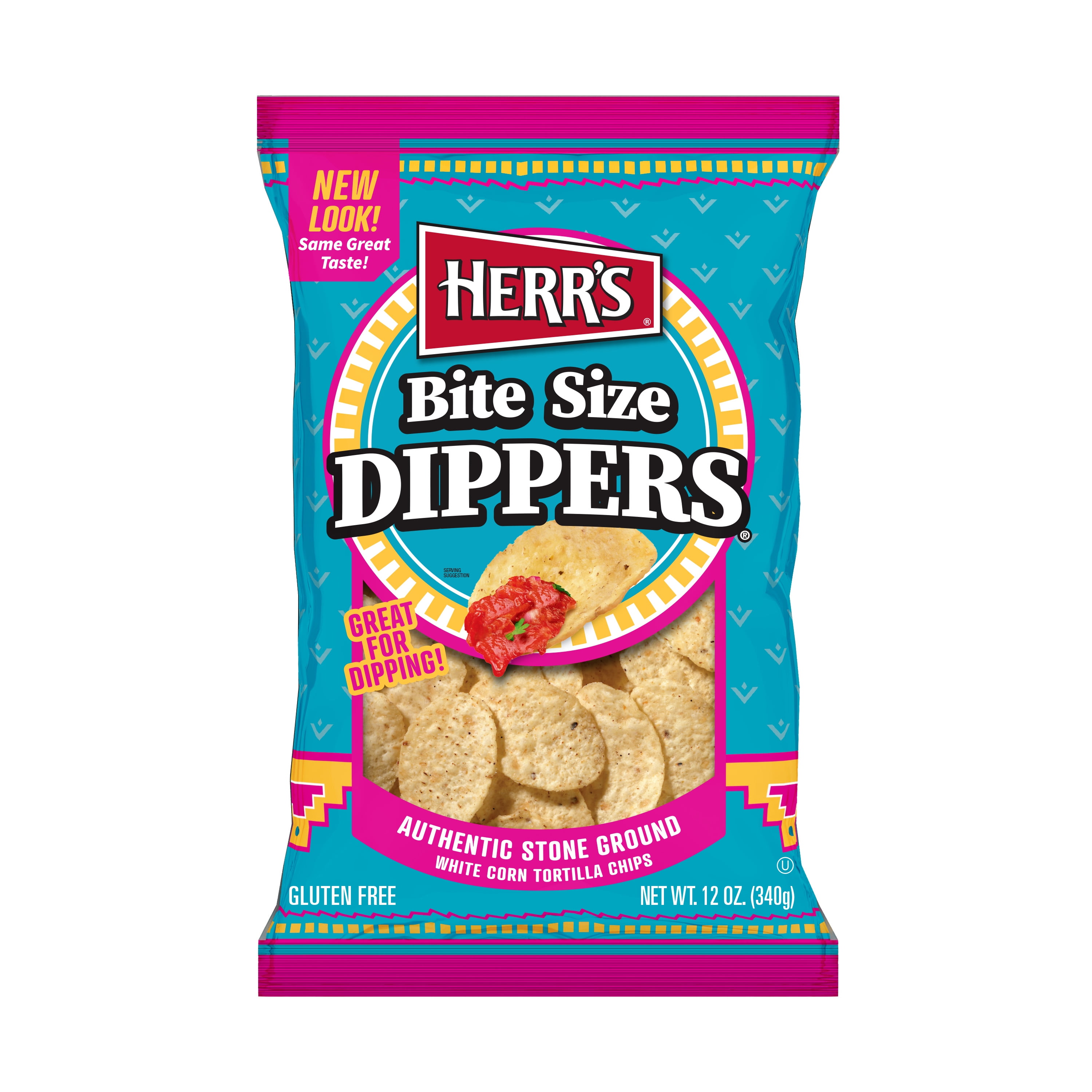 Herr's Bite Size Dippers Tortilla Chips, 12 oz