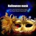 thumbnail image 1 of Mysterious Face Cover with Feather Rhinestones Sequin Lace Design Dancing Masque Party Supplies, 1 of 4