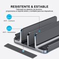 thumbnail image 3 of GAMAXIMA Soporte Vertical para Laptop con 4 Ranuras, Soporte para Laptop de Aluminio, Base Portatil con Ranuras de Ancho Ajustable, Stand Vertical para iPad, MacBook Air, Pro, HP, Xiaomi, ASUS, 3 of 7