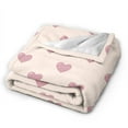 thumbnail image 3 of XMXY Fleece Throw Blanket for Couch, Romantic Love Hearts Lightweight Plush Fuzzy Cozy Soft Bed Blankets and Throws for Sofa, 40"x30" inches, 3 of 8