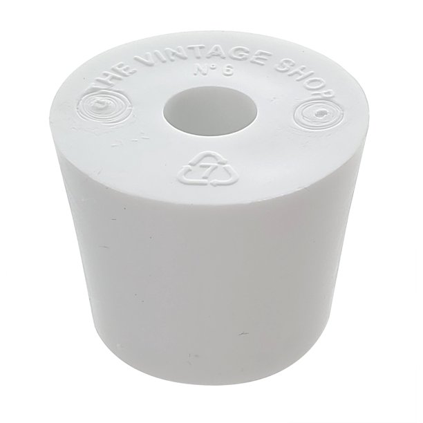 Rubber Stopper Size 6 Drilled