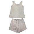 thumbnail image 6 of JIAYUE Women's Two Piece Set Casual Scoop Neck Sleeveless Tank Top And Shorts With Pocket Drawstring Solid Color Comfortable Summer Outfit Sets, 6 of 6