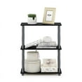 thumbnail image 6 of Furinno Durable 23.6 W x 11.6 D x 29.5 H 3-Shelf Freestanding Shelving Unit, Black and Gray, 6 of 7
