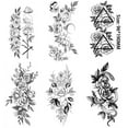 thumbnail image 1 of Piezas / Lote 3D Realista Flor Grande Tatuajes Temporales para Mujeres Arte Corporal Brazo Geométrico Tatuaje Pegatinas Adultos Falso Impermeable Tatoo Piernas Boceto Sexy Chica Melocotón Lirio MFZFUKR CPB-US-HPP125-4, 1 of 6