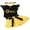 Yellow & Black, variant on Baby Girl 1st Birthday Outfit Party Dresses Sunflower Romper Cake Smash Tutu Skirt Sundress Clothes