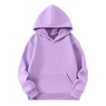 thumbnail image 5 of Garbnen Hoodies for Teen Girls Y2k Light Purple Long Sleeve Sweatshirt Graphic with Pocket Fall Fleece Preppy Clothes Teen Girls 7-8 Years, 5 of 6
