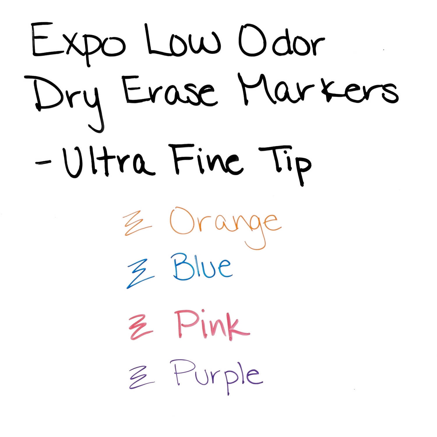 EXPO Low Odor Dry Erase Markers, Chisel & Ultra-Fine Tips, Assorted Colors, 4 + 1 Bonus Pack