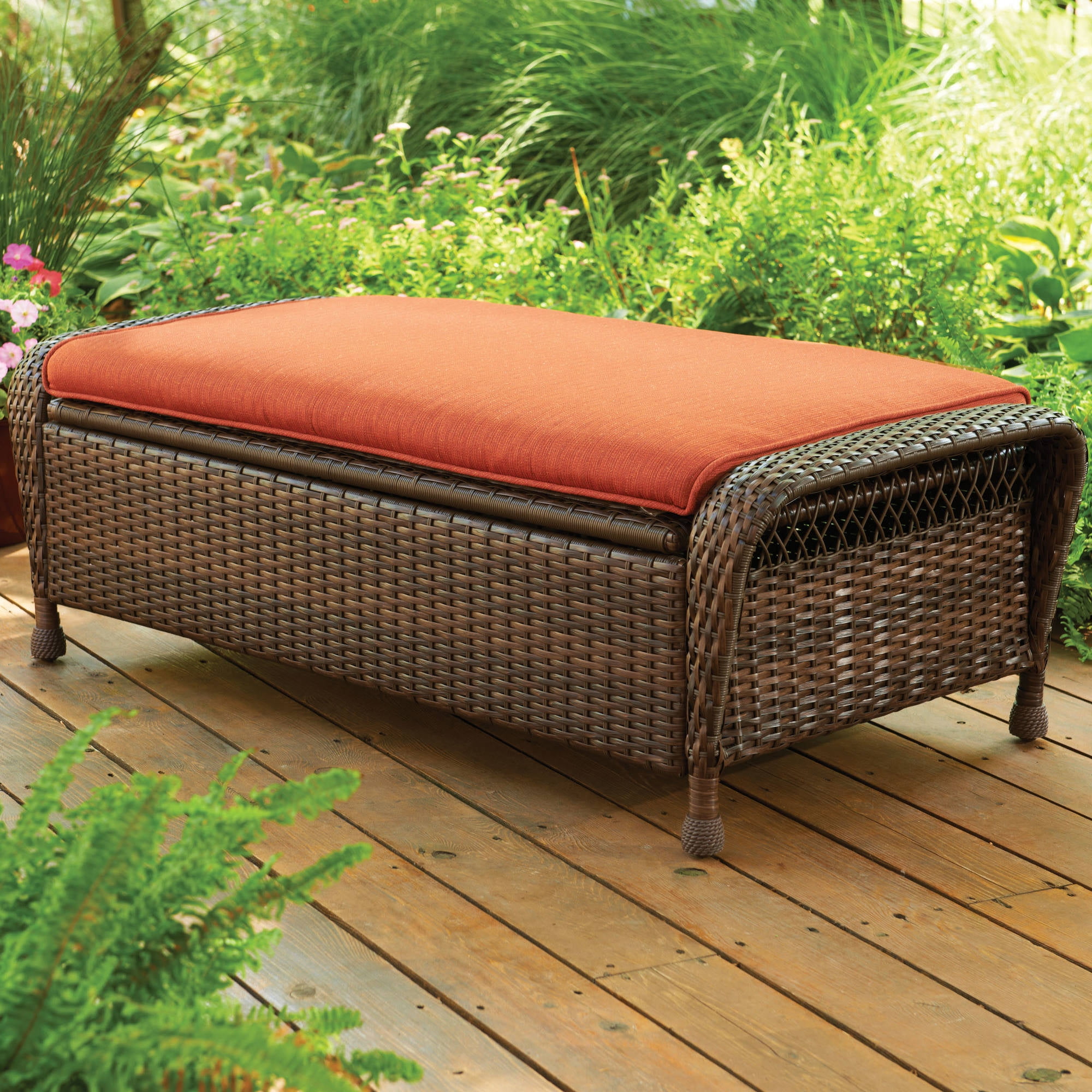 Better Homes And Gardens Azalea Ridge Outdoor Storage Ottoman