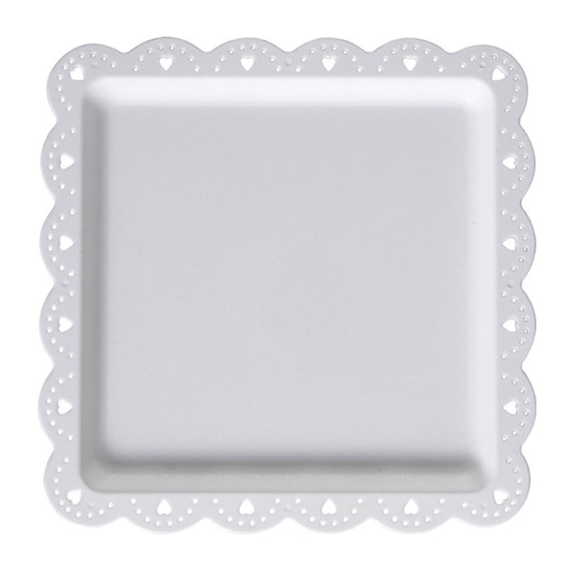 Multi-function Square Plastic Plates Fruit Dessert Plates Wedding Cake Plate