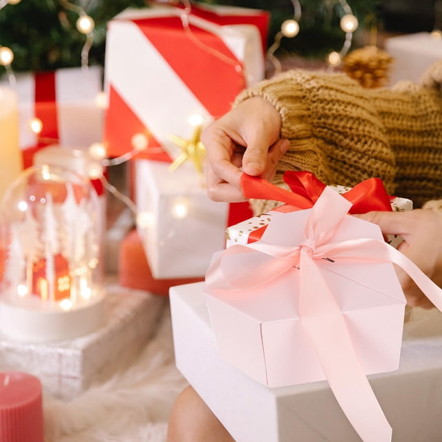 UPOUART 1Ud Estuche Rosa Para Regalo Con Forma Y De Para Eventos Festivos