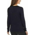 thumbnail image 3 of NEW!!! Kirkland Signature Ladies' Long Sleeve V-Neck Top (Navy Marled & XXL), 3 of 3