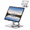 Silver, variant on Icreopro Adjustable Tablet Stand, Aluminum Desk Holder with 360 Degree Swivel Base for Tablets, Silver