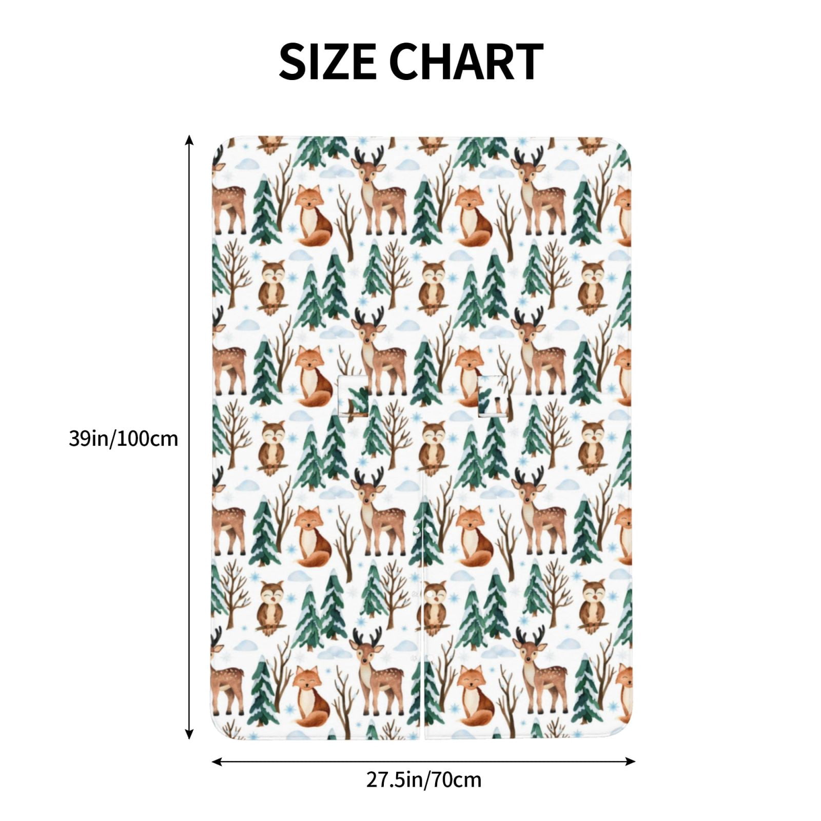 Car Seat Cover Baby - Winter Woodland Friends Breathable Infant Car Seat Cover for Baby Carseat, Lightweight Comfort Baby Essentials Must Haves Newborn Stuff for Girl Boy