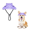 thumbnail image 4 of Purple Pet Summer Headwear, Summer Pet Headwear, Cat Sun Protection Hat, Pet Party Hat, Breathable Fabric Pet Hat, Lightweight No-Irritation Texture, 3 Diameter Size Options 11, 4 of 9