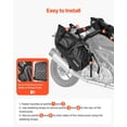 thumbnail image 4 of Motorcycle Saddlebags 28L 14L x 2 Large Capacity Waterproof Side Bags Compatible with Most Motorcycles Outdoor Sports Luggage Storage Shoulder Bag with Bottom Strap Black, 4 of 6