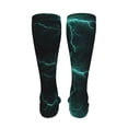 thumbnail image 6 of KLL Green Lightning Flash Print Cool Socks Men's Women's Crew Socks Funny Crazy Novelty Stockings, 6 of 8